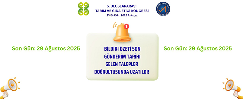 <h1>Bildiri Özeti Son Gönderim Tarihi Uzatıldı</h1>