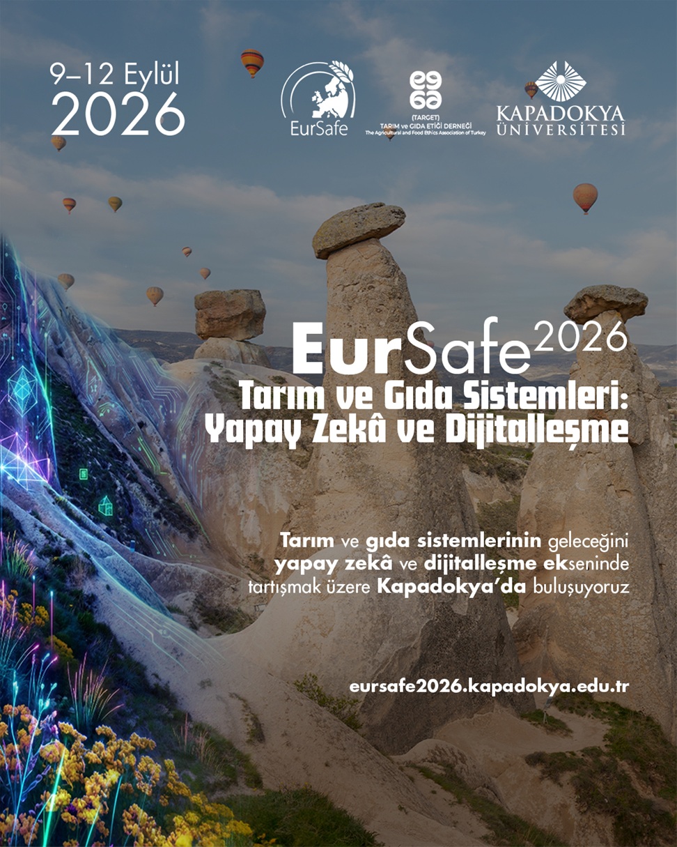 Avrupa Tarım ve Gıda Etiği Derneği 19. Kongresi (EurSafe 2026), Ülkemizde Düzenleniyor!